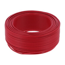 Kupfer PVC Kabel 19-adrig BVR-1x2.5 100m Rot AC450V