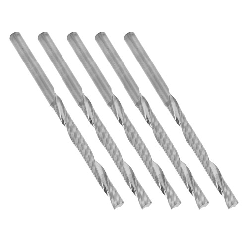5x CNC-Fräser Einflügelig 3,175x3,175x32x55mm 2