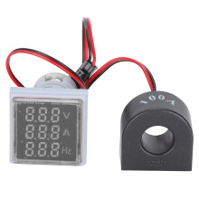 (Blue) Stromanzeiger 3-Display-Lampe 60-500V AC AD16-22VAH Weiß