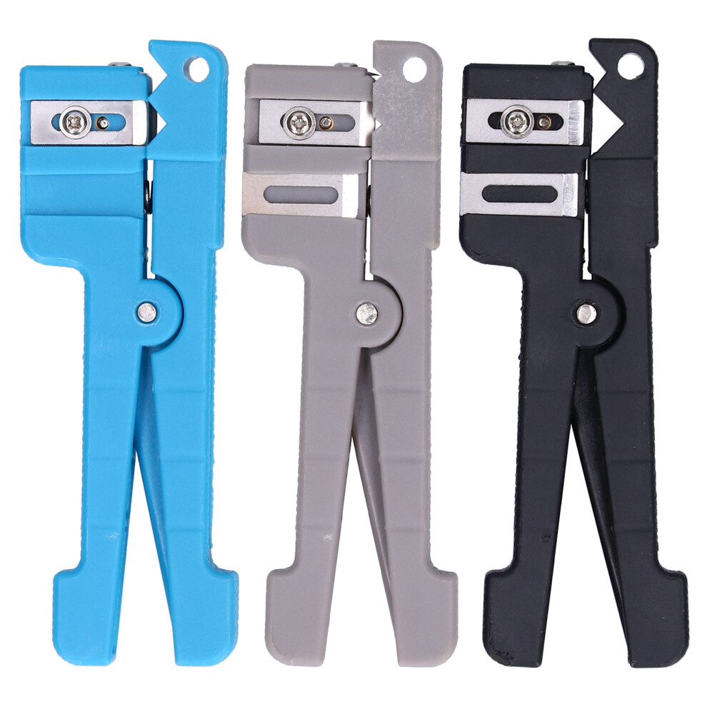 3Pcs Fiber Optic Stripper Coaxial Cable Crimper Wire Stripping Tool 323163156385