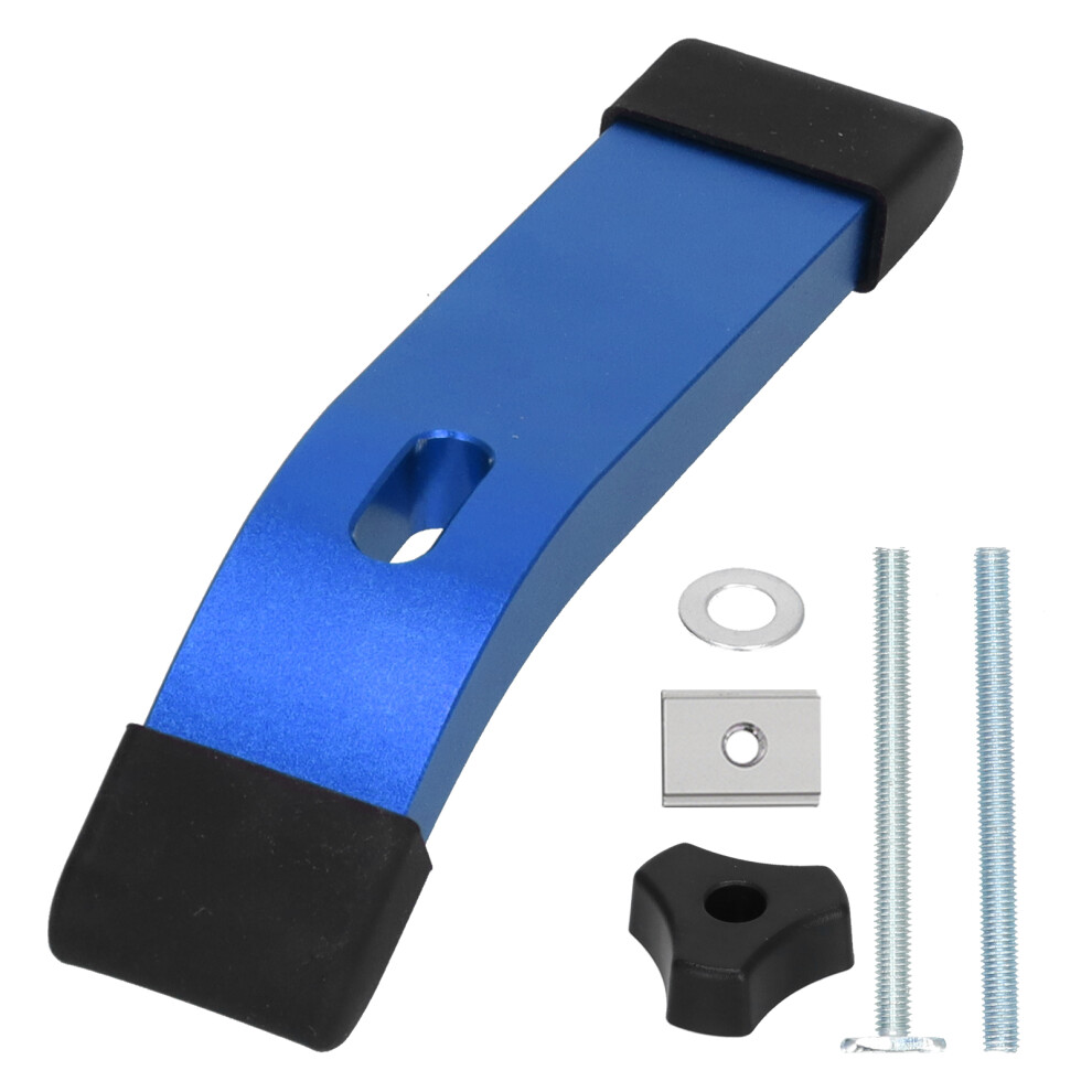 (Blue) Hold Down Clamp Set Ttrack Metal M8 Thread Woodworking Tool 323163155555