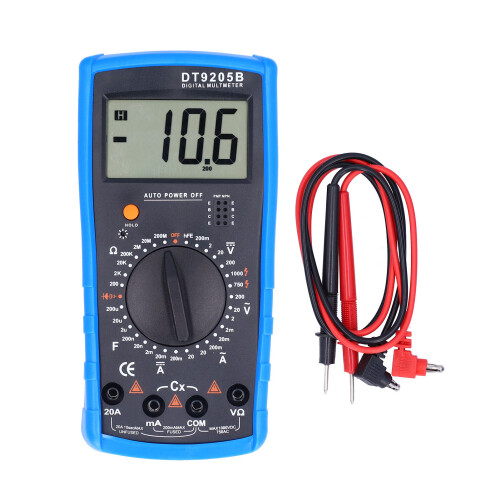 DT9205B Digitalmultimeter LCD, AC/DC Spannungsstrom