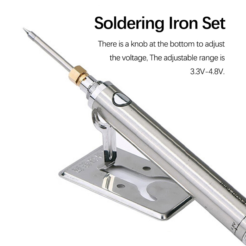 Wireless Usb Rechargeable Soldering Iron Set Portable Battery Tools 323163156453