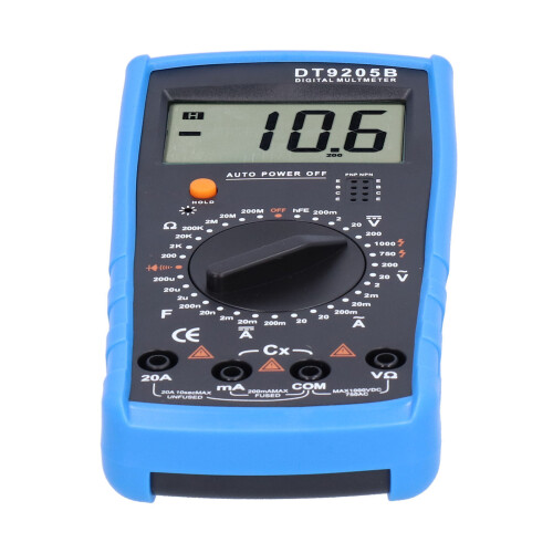 DT9205B Digitalmultimeter LCD, AC/DC Spannungsstrom 2