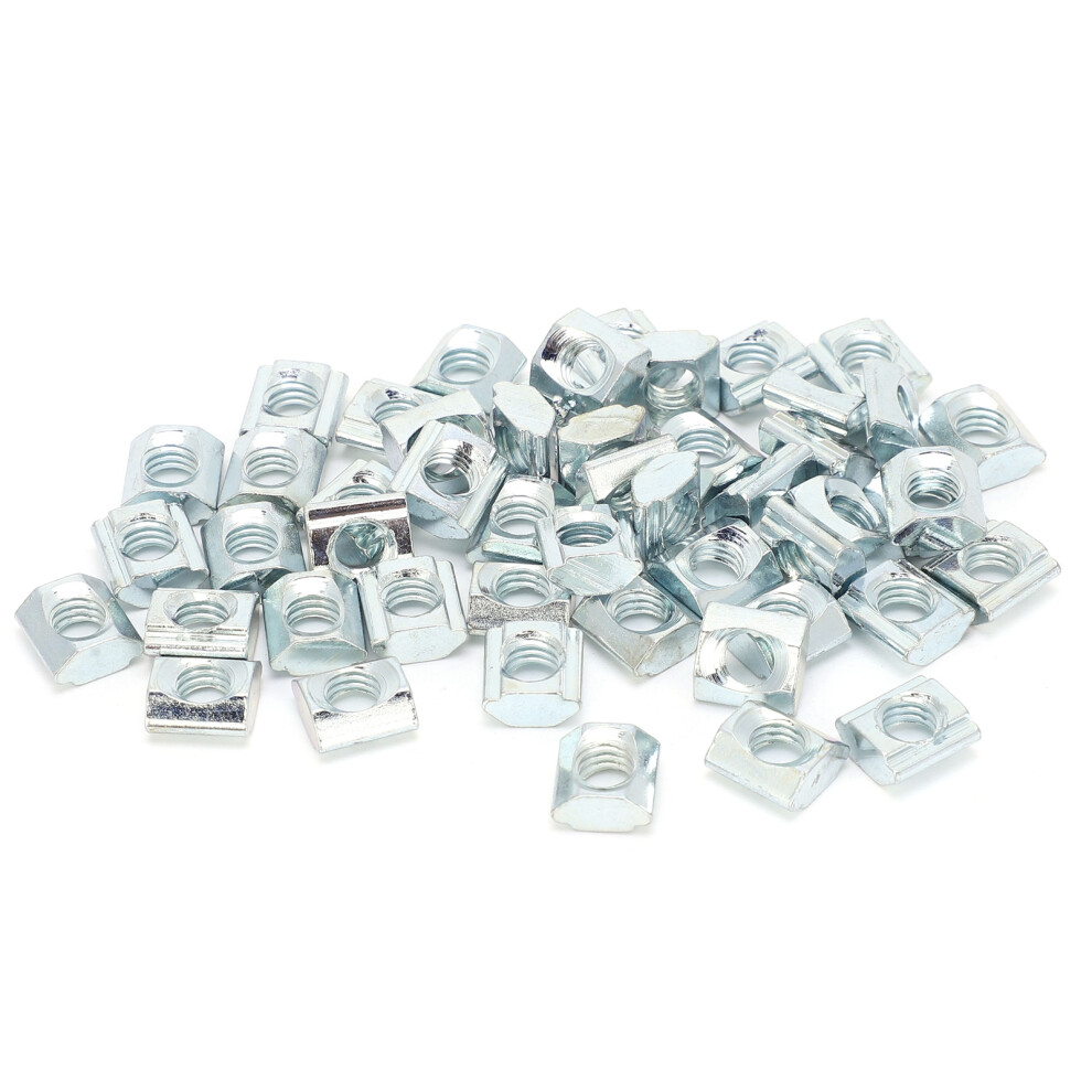50Pcs Slider Nut M6 Ttype Carbon Steel 3D Printer Fastener 323163164205