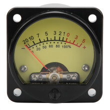 (TS‑45‑Y DC500UA Yellow) 45mm VU-Levelmeter Hintergrundbeleuchtung DB-Meter TS-45-Y