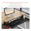 Verstellbare Tastaturablage unter Tisch 52x25cm 3