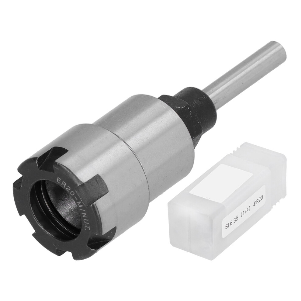 Shank Router Bit Collet Extension 1/4In Er20 Lathe Accessory 323163158952