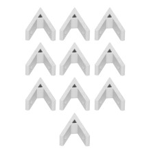 (2020‑45°) 10 Stk Aluminium-Eckverbinder 203040455060 45
