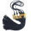 6Pcs Black Polyester Graduation Cap Tassels with 2023 Charm for DIY 1