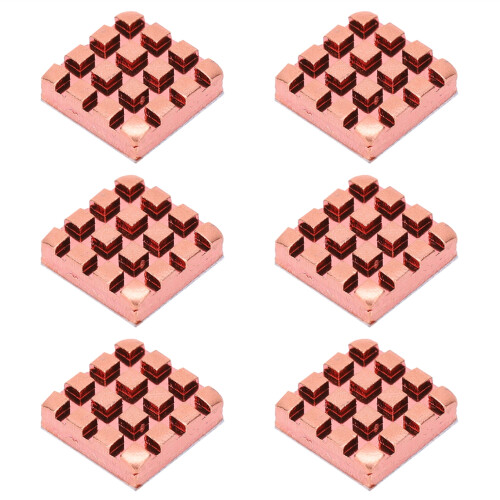10Pcs Heat Sink Brass Mini Radiator P14x4x14 2