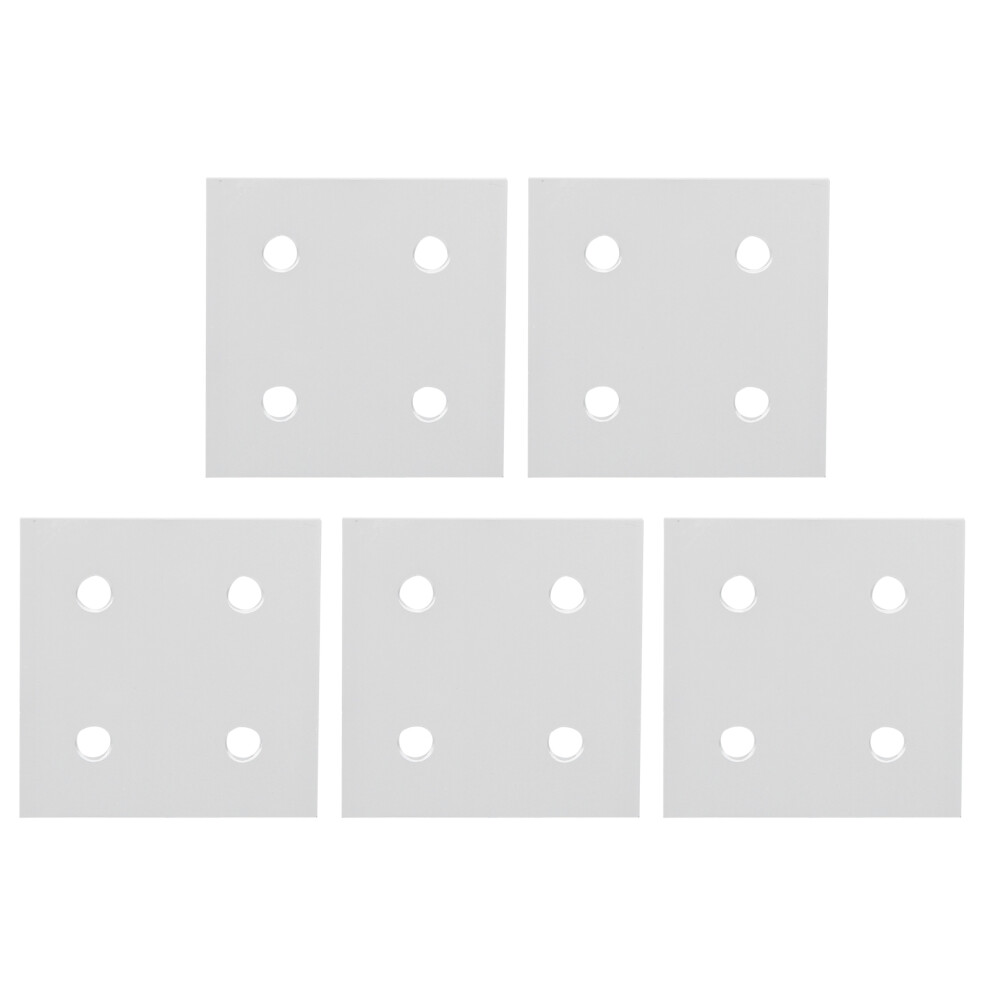 (2040) 5Pcs 4-Hole Vertical Connecting Plate For 6060 Aluminum Profile 323163167589