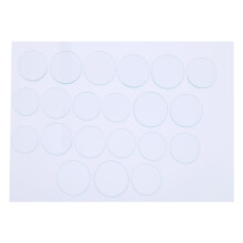 21x 35-45mm Flachglas-Uhrlinse 1,2mm Stärke