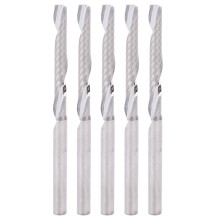 5pcs Straight Shank End Mill Single Flute 3.175x3.175x25x50mm