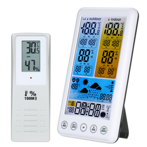 Drahtlose Wetterstation LCD Thermometer Hygrometer Barometer 1