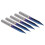 5x V-Spitze Fräser 4mm Schaft Hartmetall 4x0,3x25mm 5