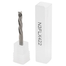 3-Flute Silver Milling Cutter 4x4x22x55mm
