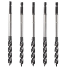 5x Holzbohrer Metall-Hohlsäge 10mm 4-Schlitz-Sechskant
