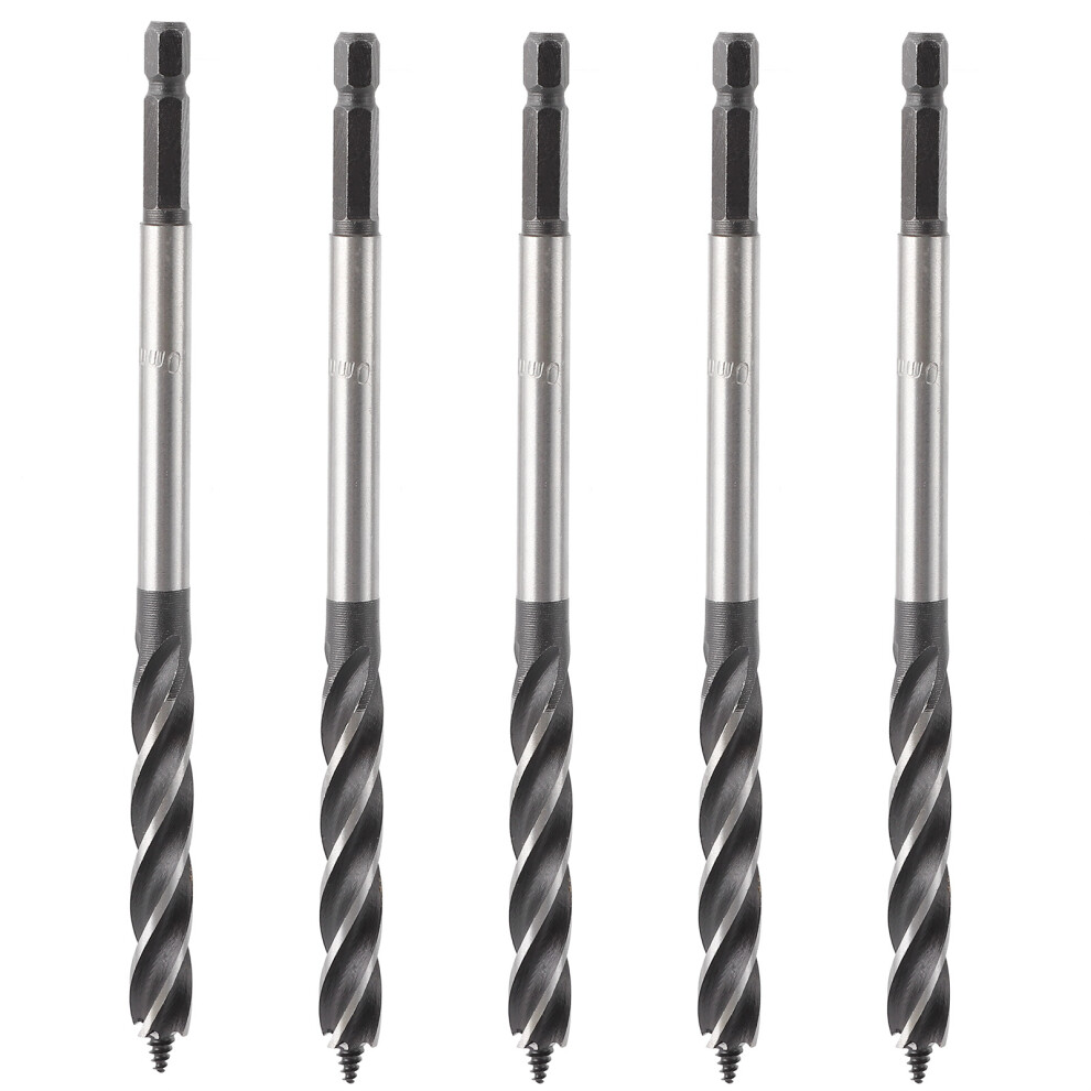 5Pcs Woodworking Drill Bit Metal Hole Saw 10Mm 4-Slot Hex Shank 323163169682