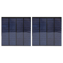 2 Mini-Solar-Batteriemodule 1m Kabel DC 12V 150mA