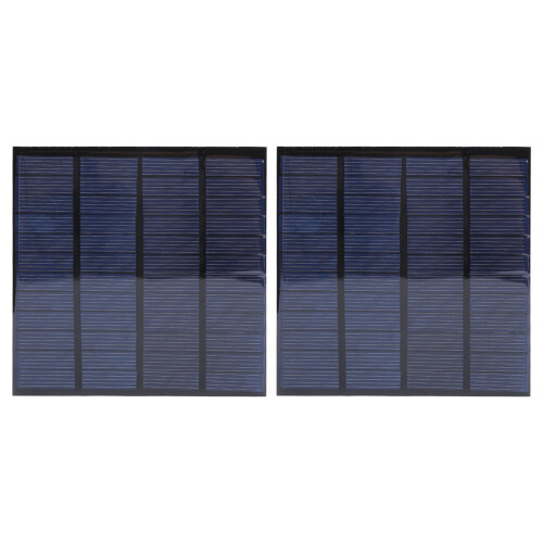 2 Mini-Solar-Batteriemodule 1m Kabel DC 12V 150mA