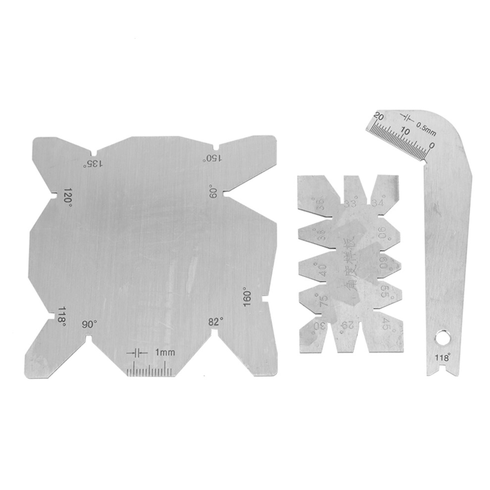 3Pcs Set Drill Bits Angle Gauge Alloy Steel Measuring Tool 323163171777