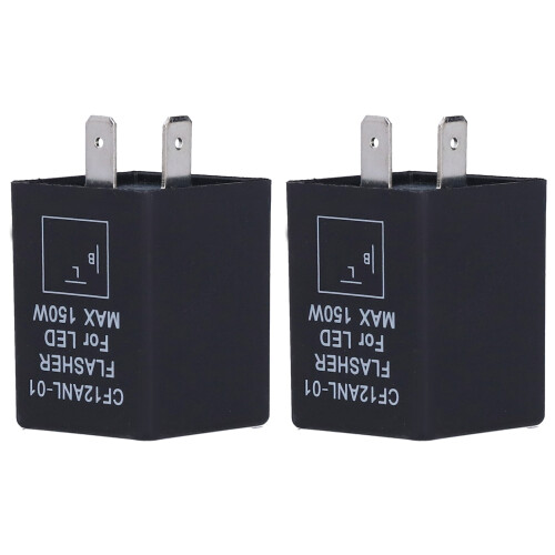 2x LED-Blinkrelais 2-Pin DC12V Blinklicht