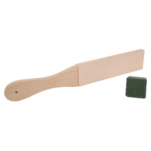 Lederpolitur & Schärfstrop, doppelseitig Holz 2