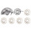 Leere Spulen Silber 1 Set 0,8x0,4 Zoll 6