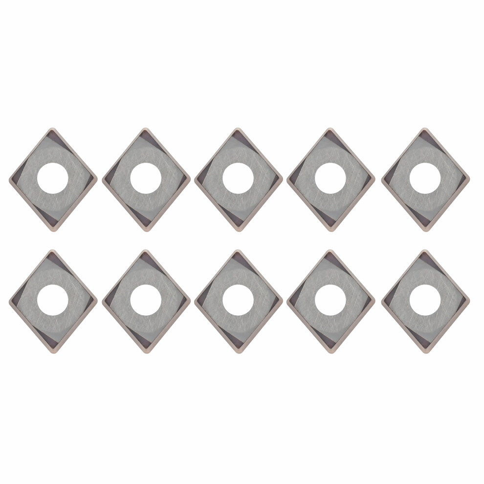 10Pcs Cnc Lathe Turning Insert Solid Carbide Ccmt060204-6018 323163172309