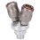2 Way Chrome Plated Pneumatic Coupler G1/2in 4