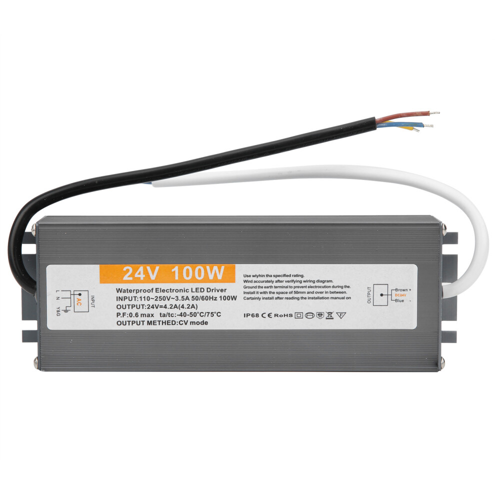 (Dc24v) 100W Ultra Thin Waterproof Led Driver Ac110-250V Dc24v 323163172590