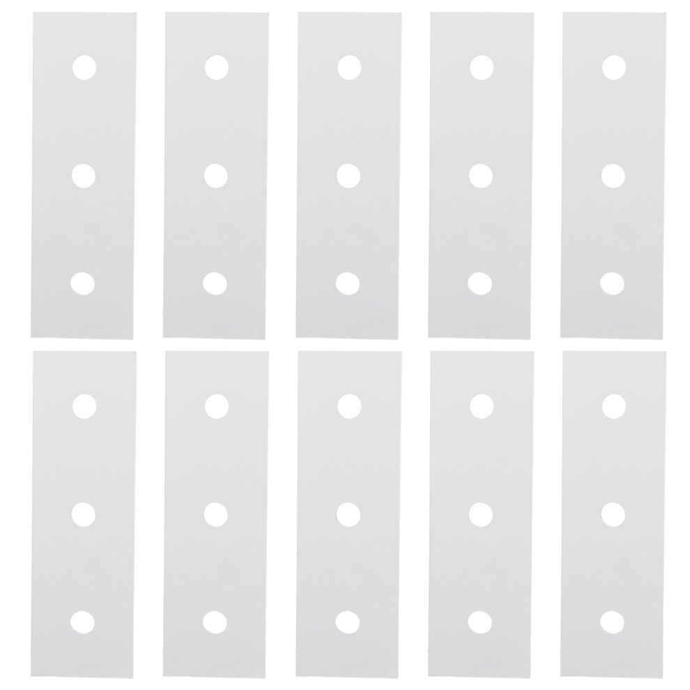 (2020Â3 Hole) 10Pcs Aluminum Flat Joining Plate 4040-3 Hole 323163167565