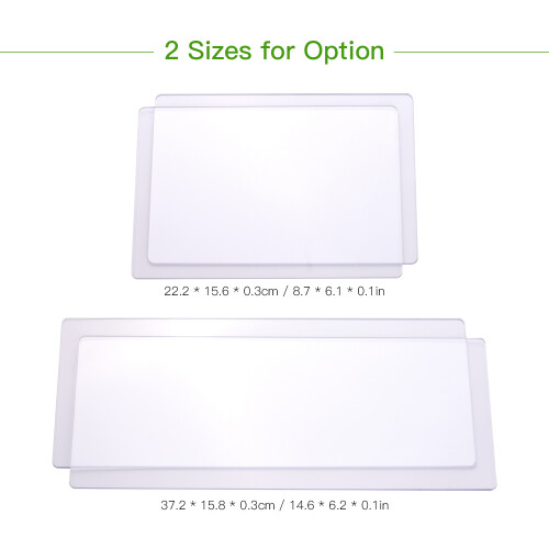 2 Stk Transparente Schneidmatte PC 3mm 8.7x6.1in