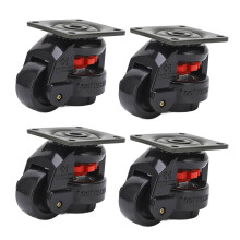 4pcs GD-60F Heavy Duty Roller Wheel Leveling Caster