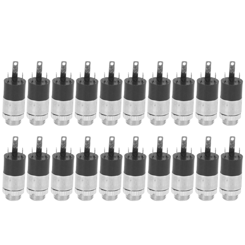 20Pcs 3.5Mm Stereo Audio Plug W/Screw Nut Pj-392 Light 323163178837