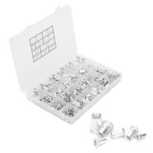 300x Aluminium-Nietmutter 6-32 bis M8 Hardware-Box