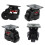 4pcs Level Adjustment Caster GD-80F Heavy Duty Black Roller Wheels 4