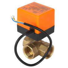 (G3 / 4 pouces) Motorisches Kugelventil L-Form Messing 3-Draht 1,6MPa 6W AC220V G3/4"