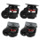 4pcs Level Adjustment Caster GD-80F Heavy Duty Black Roller Wheels 5
