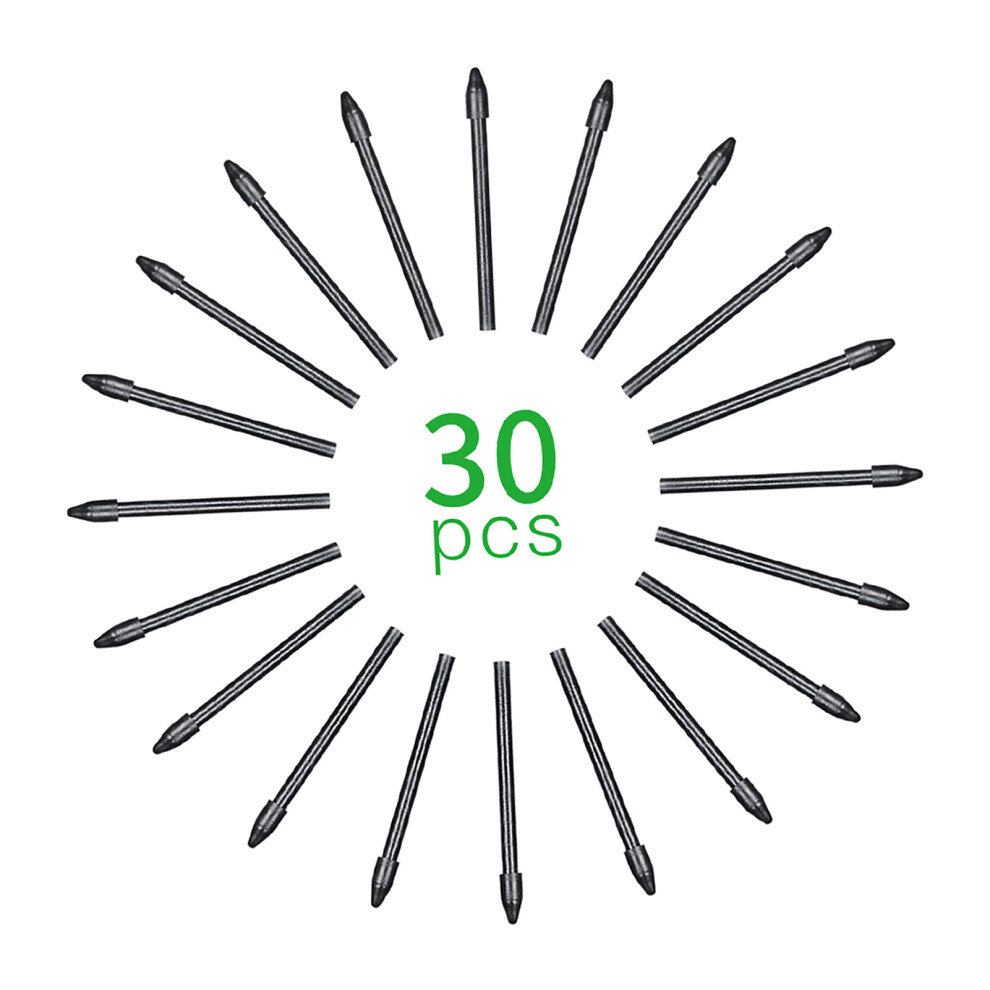 30Pcs Replacement Nibs For Bosto Battery-Free Stylus Black 323163179018