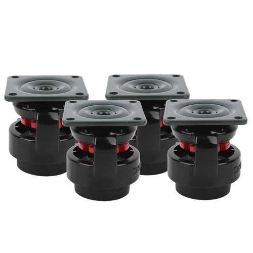 4pcs GD-60F Heavy Duty Roller Wheel Leveling Caster 1
