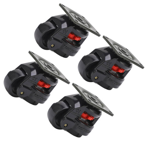 4pcs GD-60F Heavy Duty Roller Wheel Leveling Caster 2