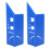 (Blue) 2x 3D Holzwinkel-Messschieber Blau 1