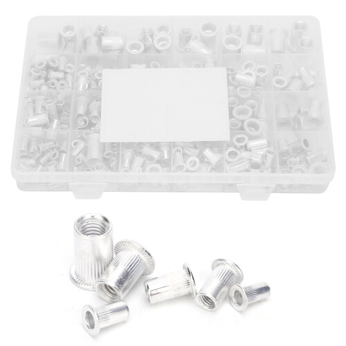 300x Aluminium-Nietmutter 6-32 bis M8 Hardware-Box 1