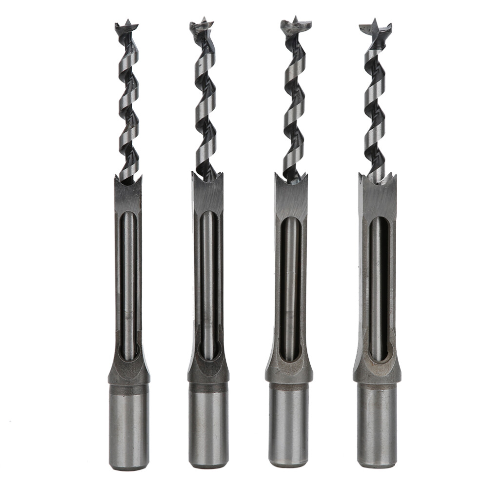 4Pcs 12.7-16Mm Woodworking Square Hole Drill Bits Steel 323163174303