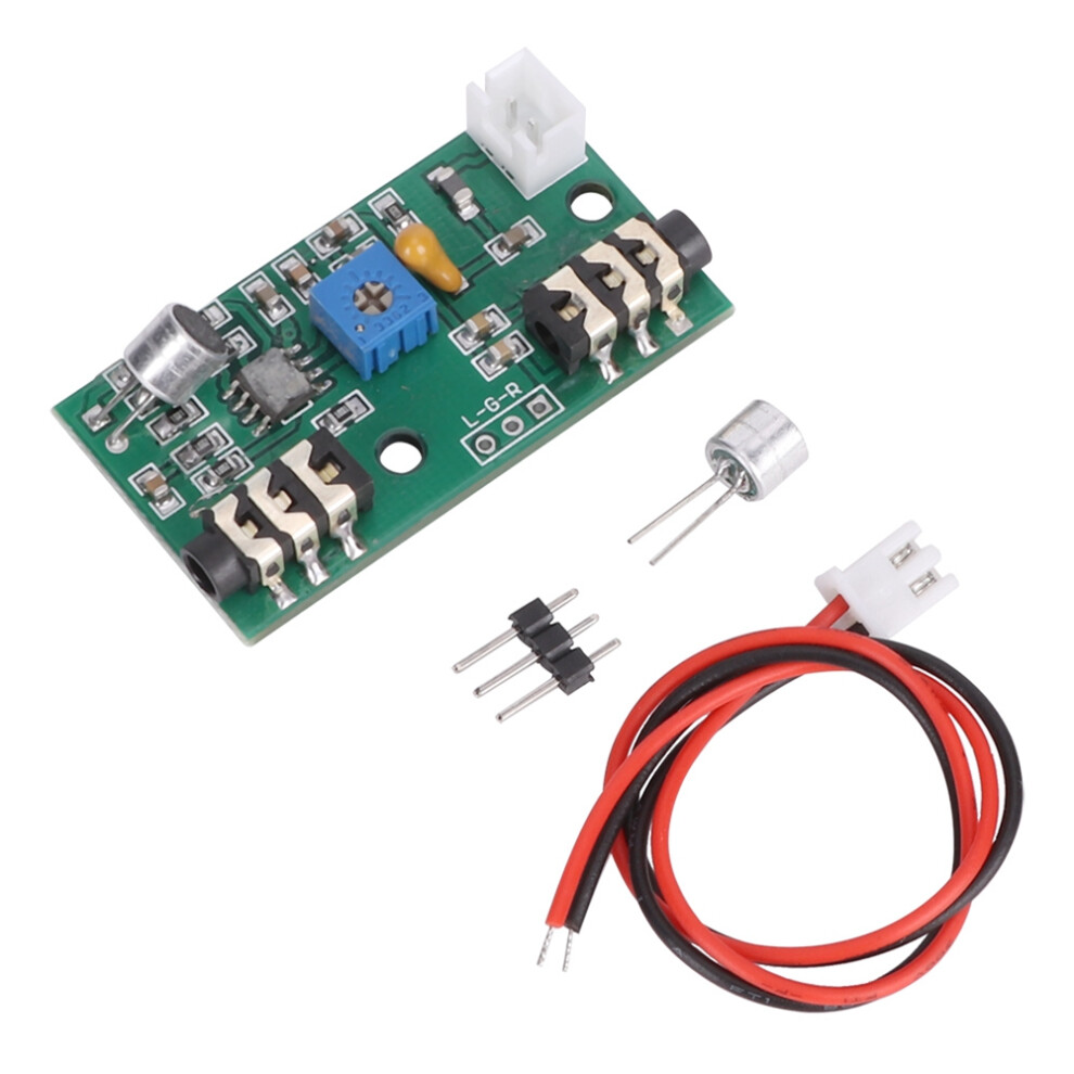 Microphone Amplifier Module Audio Signal Adjustable Gain Dc 2.6-10V 323163179537