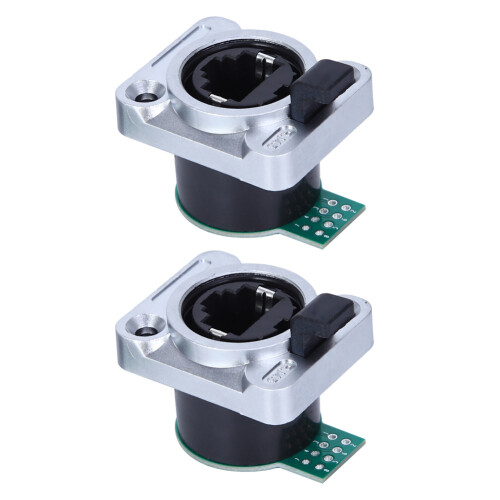 2x RJ45-PCB-Steckdose wasserdicht PA-Material