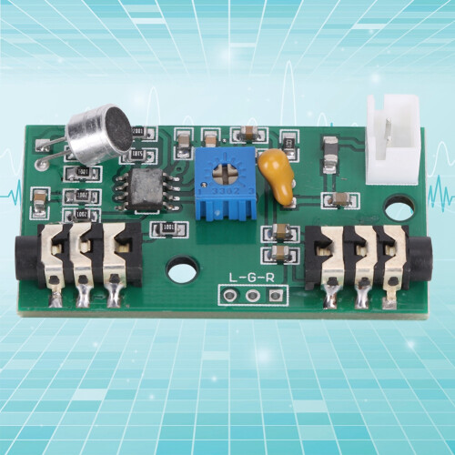 Mikrofon-Verstärkermodul, einstellbare Verstärkung, DC 2.6-10V 1