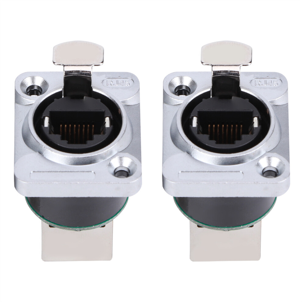 2Pcs Rj45 Right Angle Connector Fire Retardant 323163178509